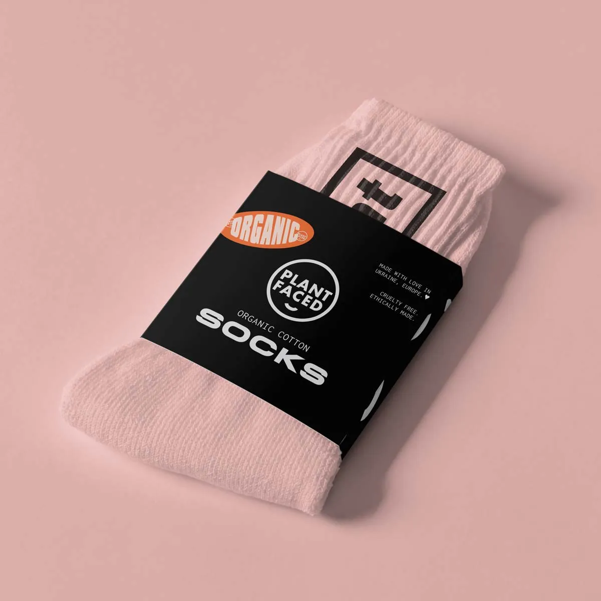 Plant Based Plates - ORGANIC Socks - Pink