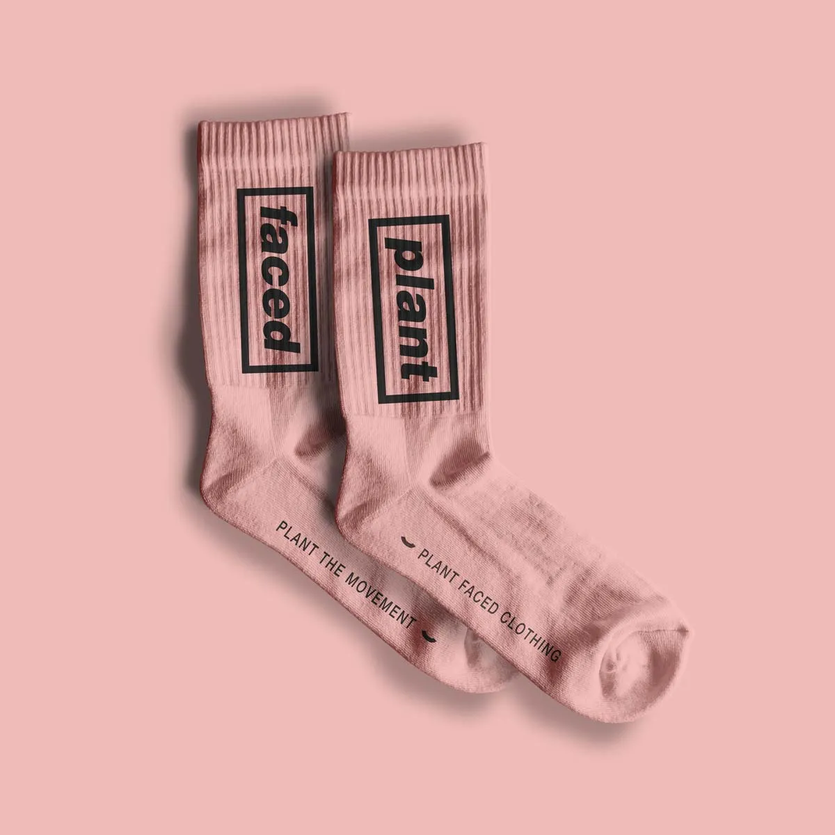 Plant Based Plates - ORGANIC Socks - Pink