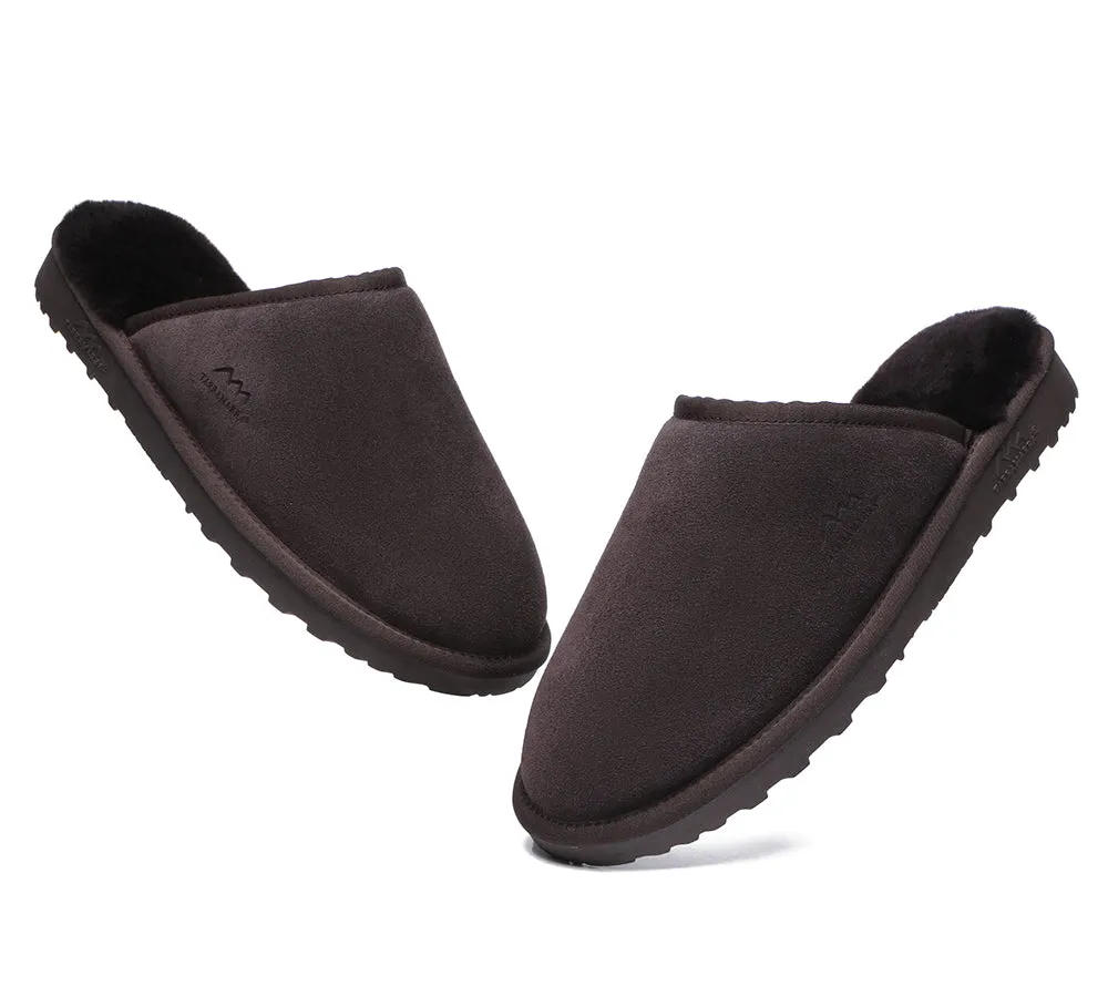 Premium Sheepskin Men Scuff Larry