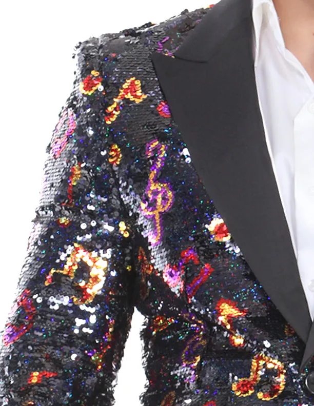 sequin jacket for men, music design