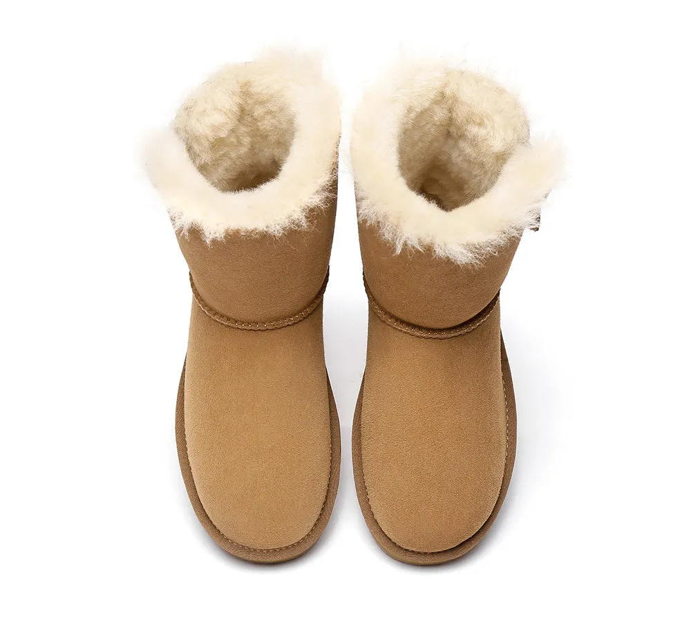 Sheepskin Zipper Short Women Boots Zipporah