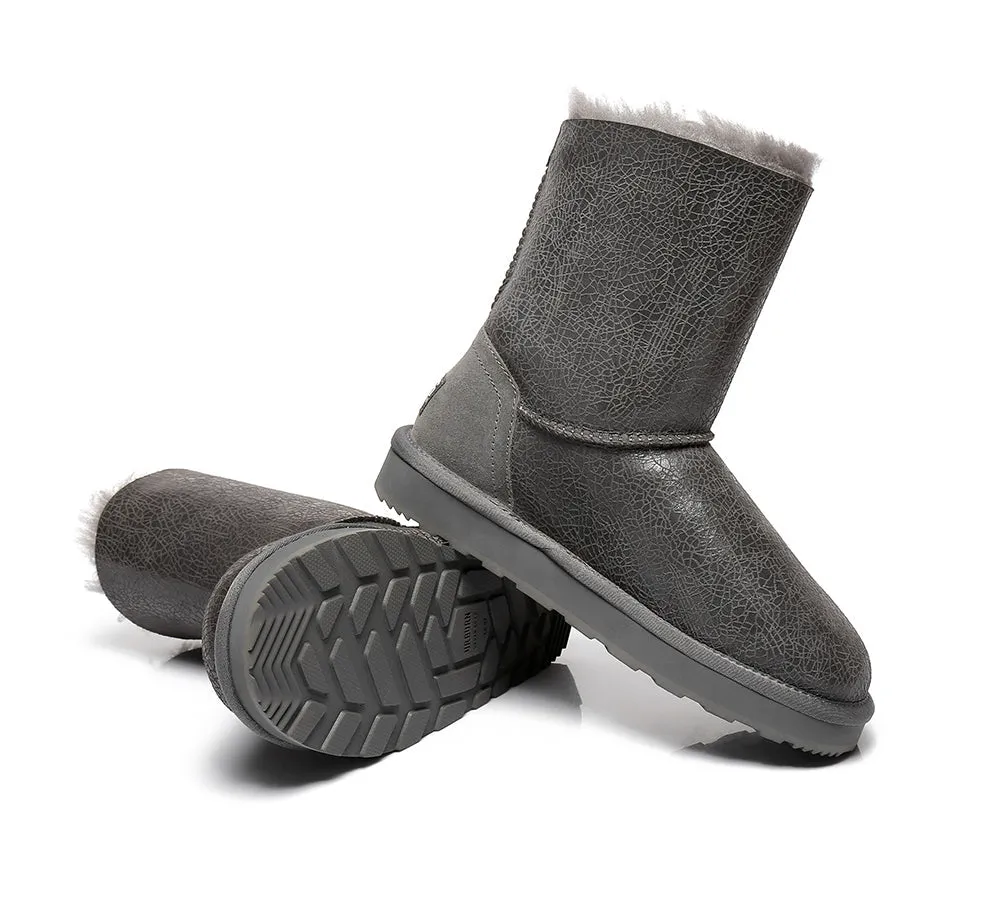 Sheepskin Zipper Short Women Boots Zipporah