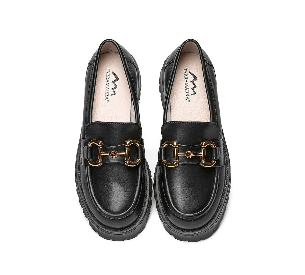 Shining Leather Loafer Platform Women Raya