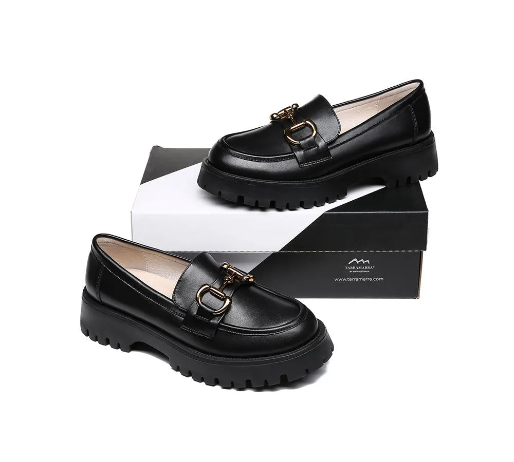 Shining Leather Loafer Platform Women Raya