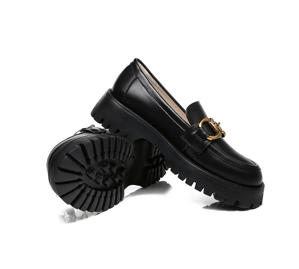 Shining Leather Loafer Platform Women Raya