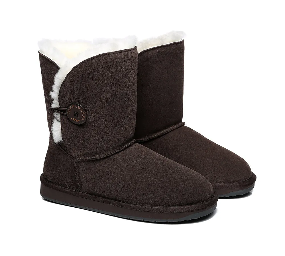 Short Button Women Boots