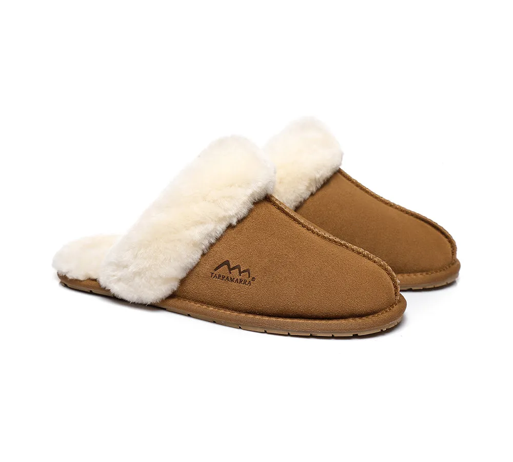 Slippers,Australia Premium Sheepskin,Unisex Rosa Scuff