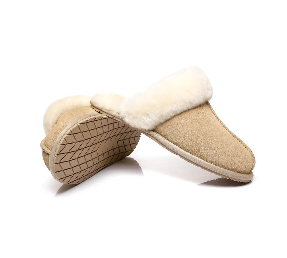 Slippers,Australia Premium Sheepskin,Unisex Rosa Scuff