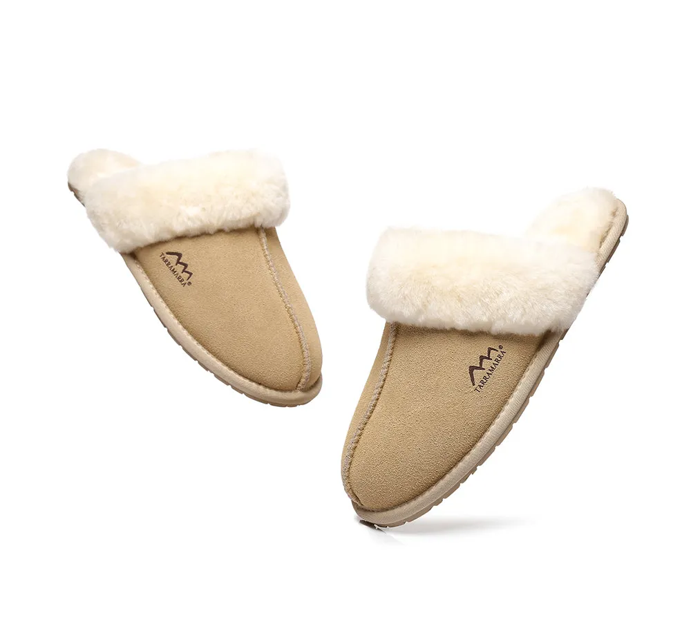 Slippers,Australia Premium Sheepskin,Unisex Rosa Scuff