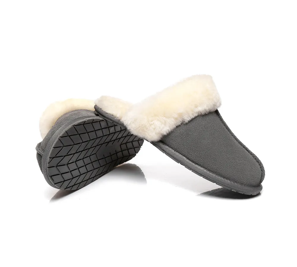 Slippers,Australia Premium Sheepskin,Unisex Rosa Scuff