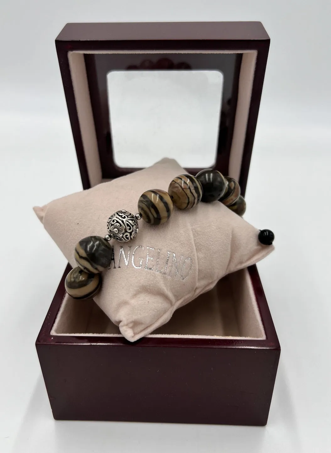 stone bracelets, brown tiger eye