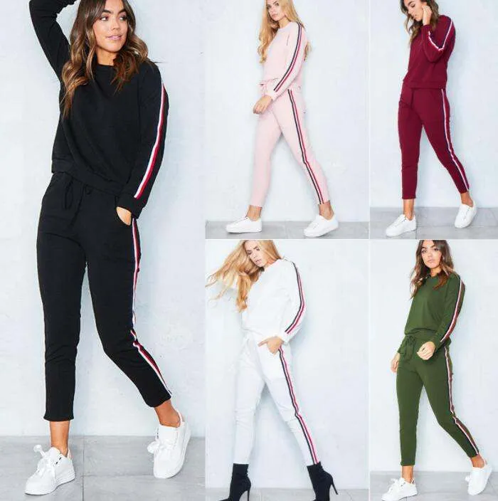 Stripe Leisure sports suit