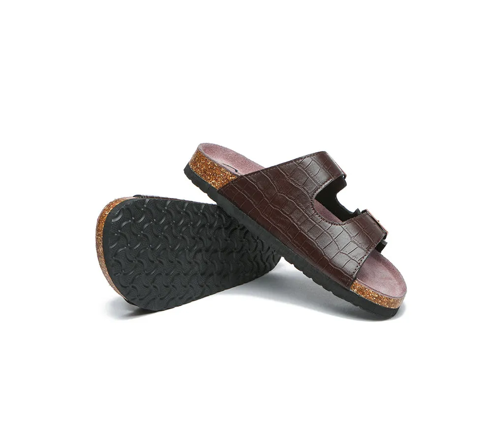 Summer Beach Sandals Unisex Embossed Slip-On Slides Oliver