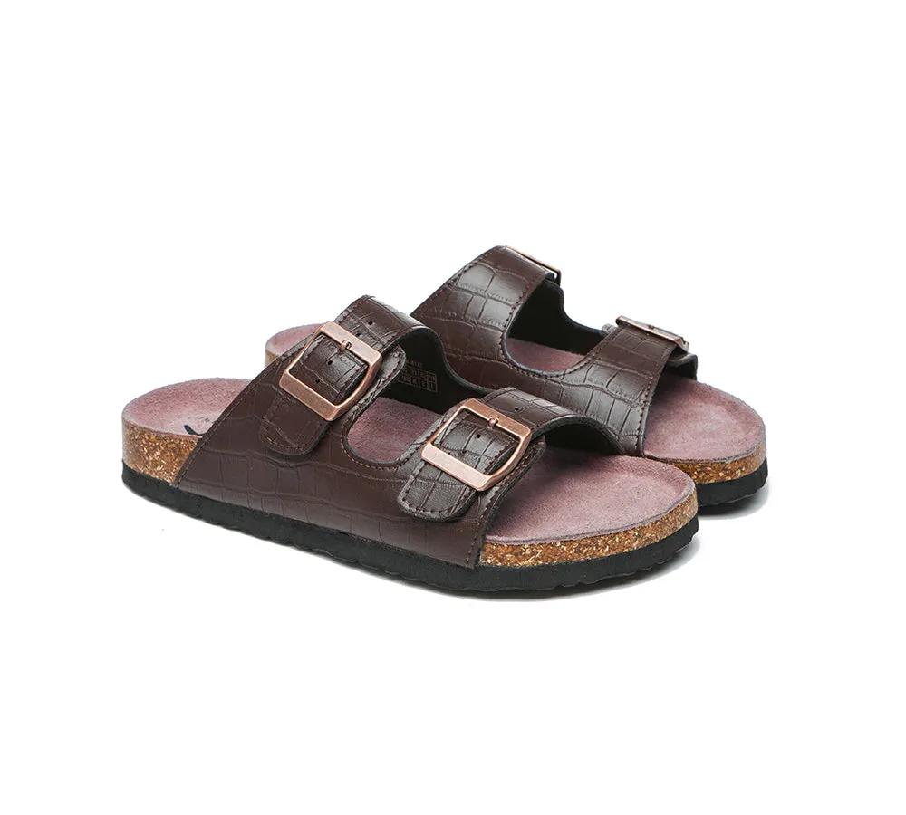 Summer Beach Sandals Unisex Embossed Slip-On Slides Oliver