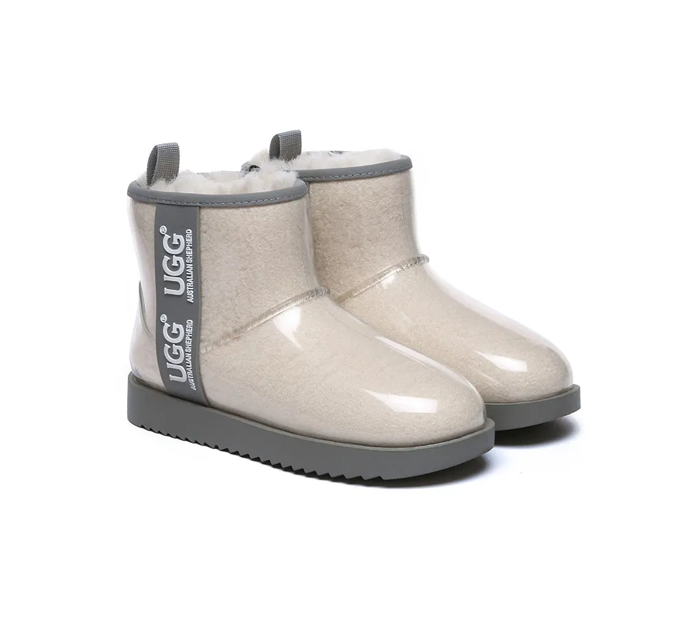 UGG Boots Women Clear Waterproof Shearling Coated Classic Ankle Boots