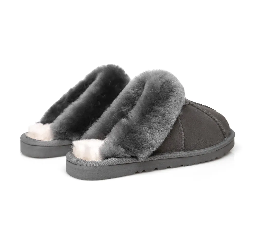 UGG Slippers Double Faced Sheepskin Wool Nonslip Slippers Robert