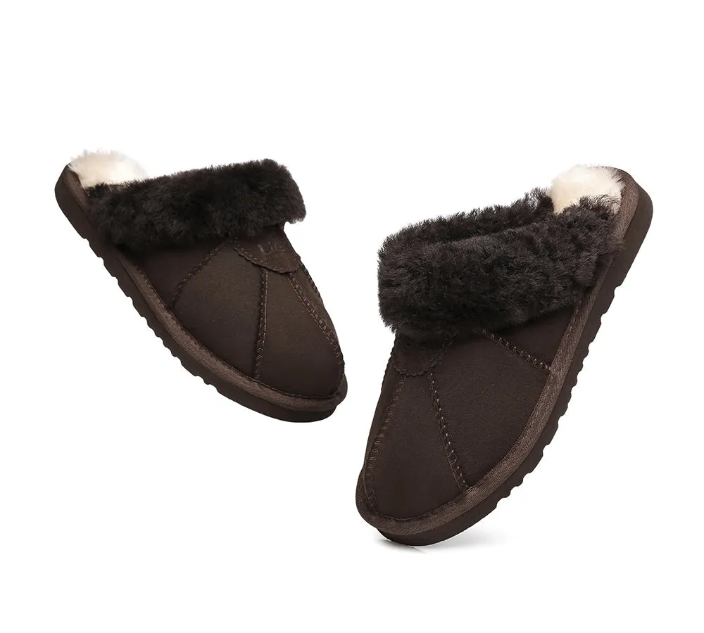 UGG Slippers Double Faced Sheepskin Wool Nonslip Slippers Robert