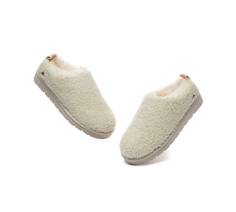 UGG Slippers Sheepskin Wool Plush Ankle Booties Teddycozy