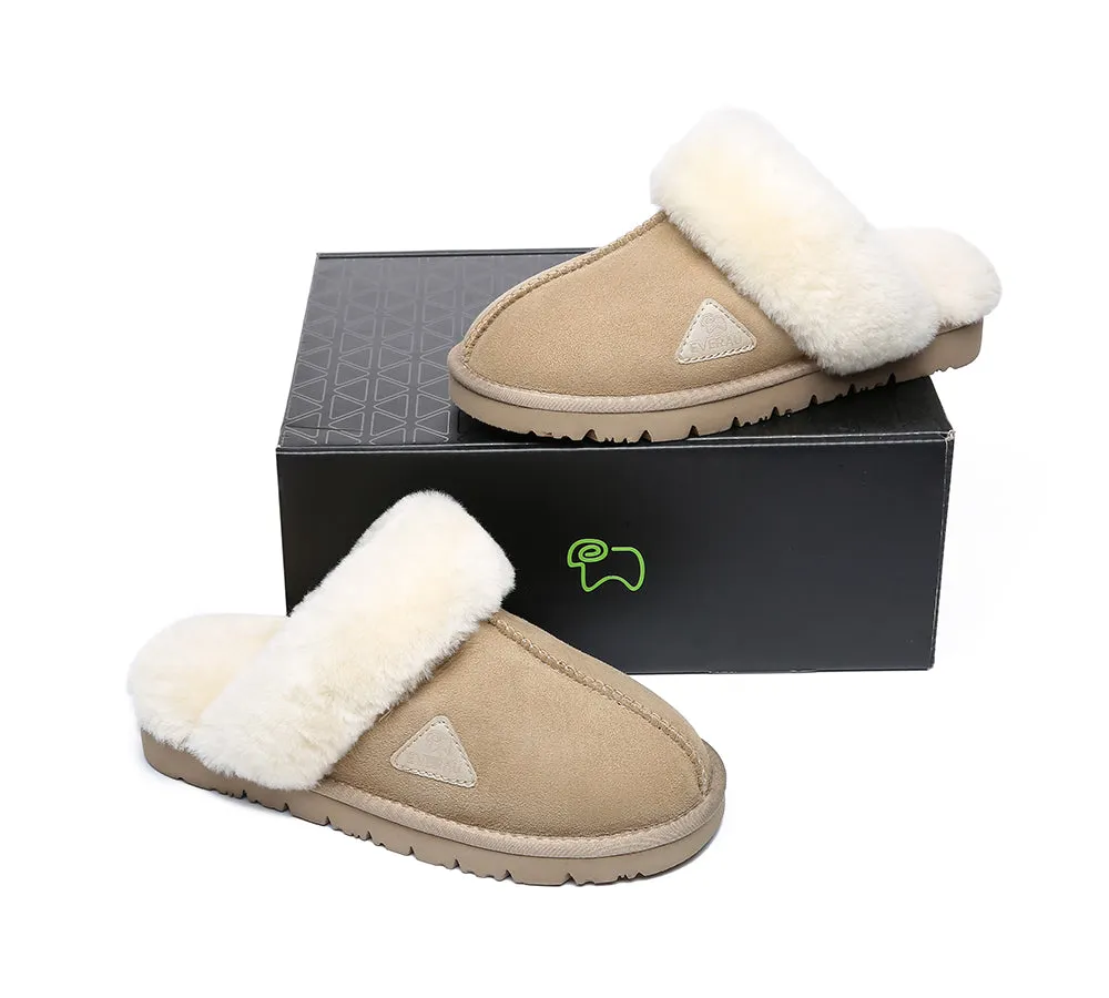 UGG Slippers Women Men Premium Sheepskin Wool House Slippers Muffin