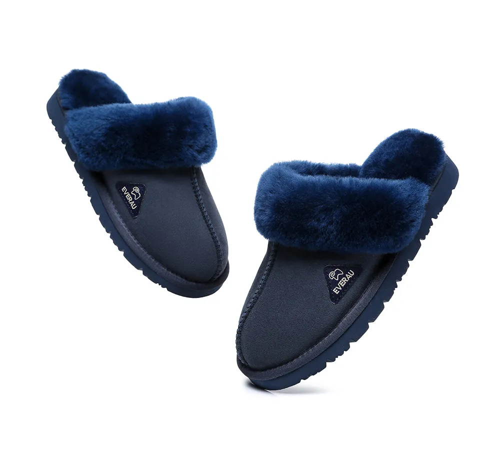 UGG Slippers Women Men Premium Sheepskin Wool House Slippers Muffin