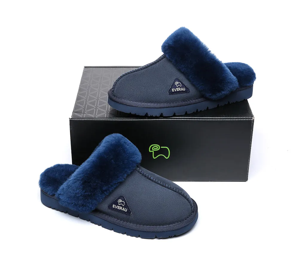 UGG Slippers Women Men Premium Sheepskin Wool House Slippers Muffin