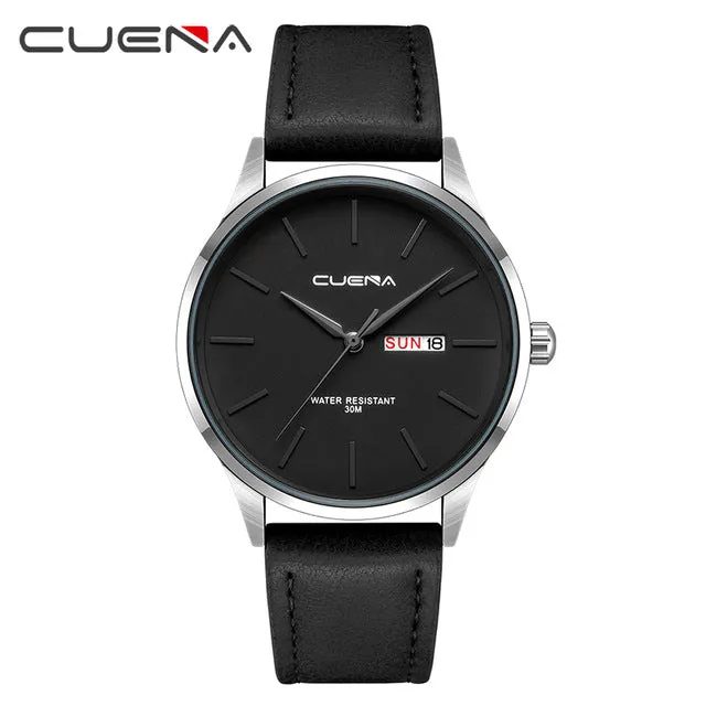 Waterproof Men's Leather Strap Luxury Brand  Wrist Watch