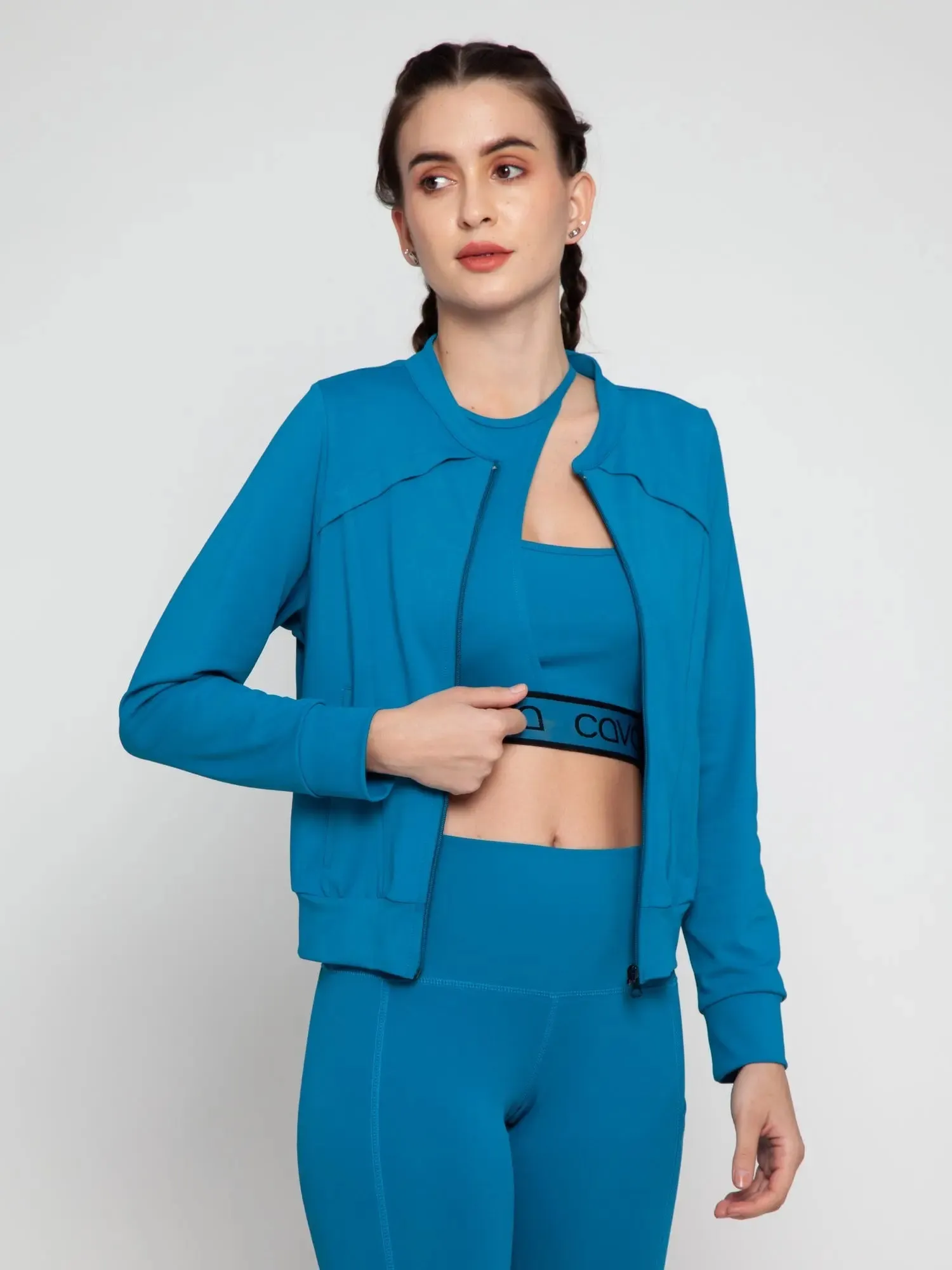 Wave Blue Shape Active Jacket