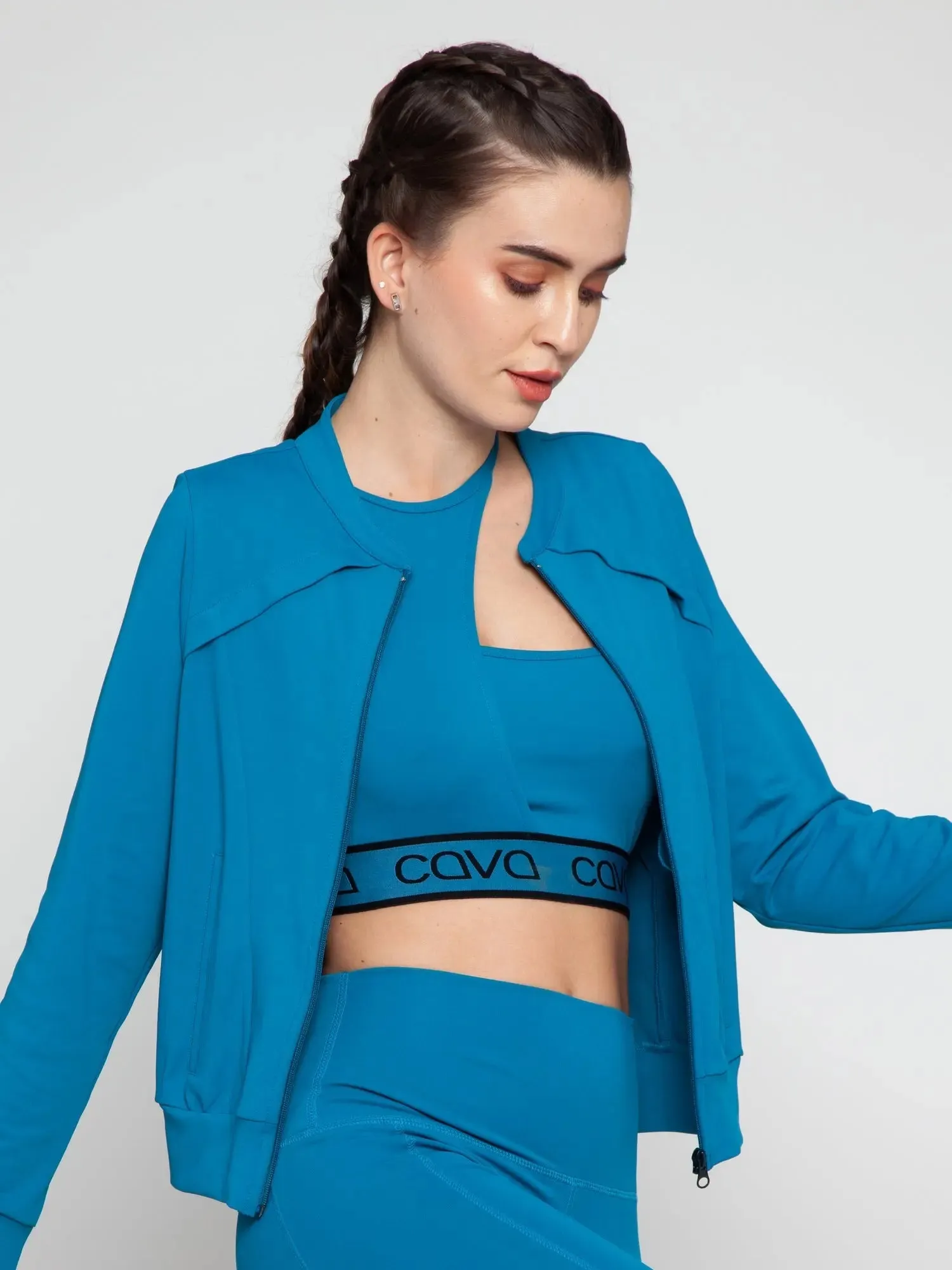 Wave Blue Shape Active Jacket