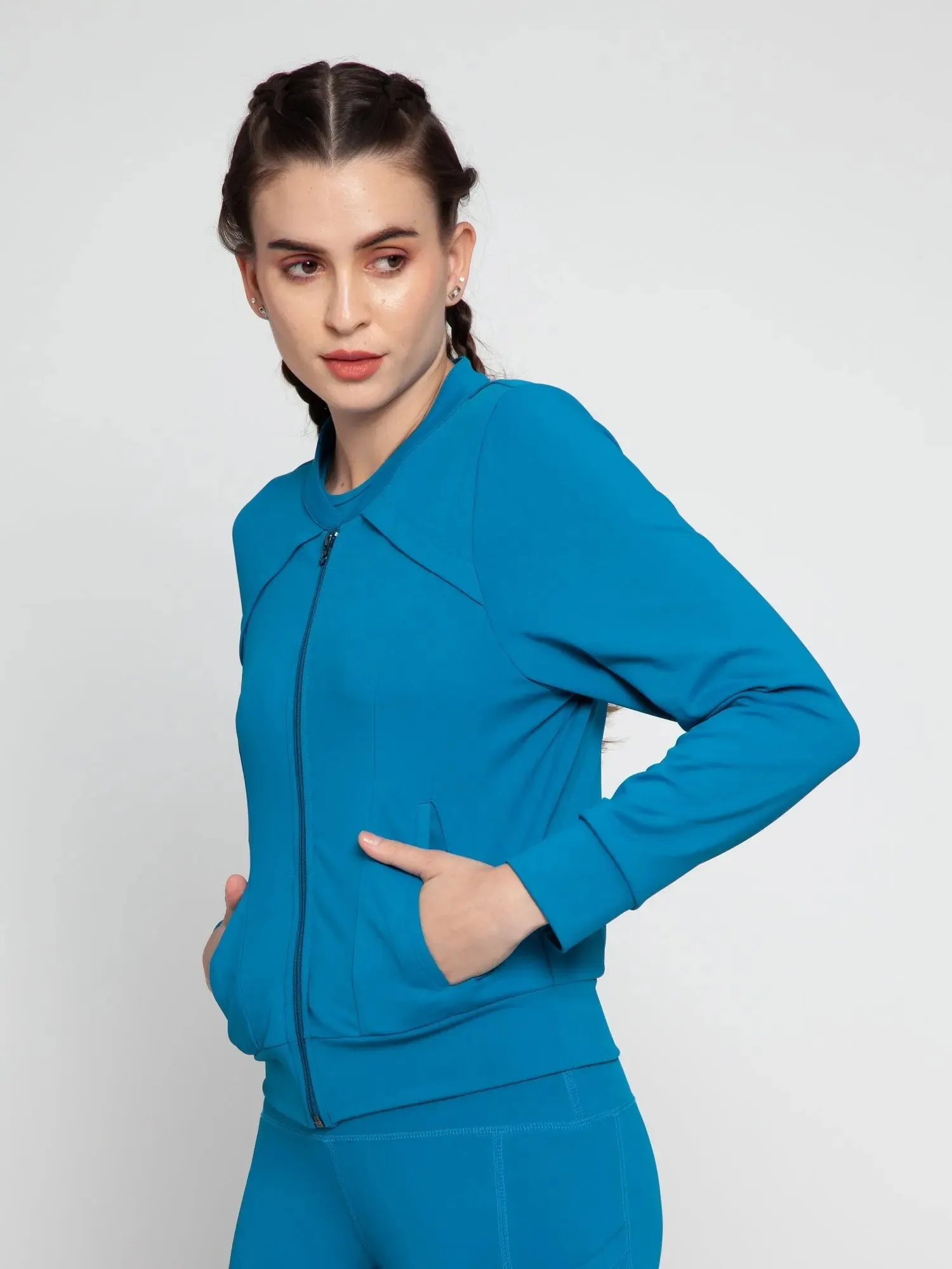 Wave Blue Shape Active Jacket