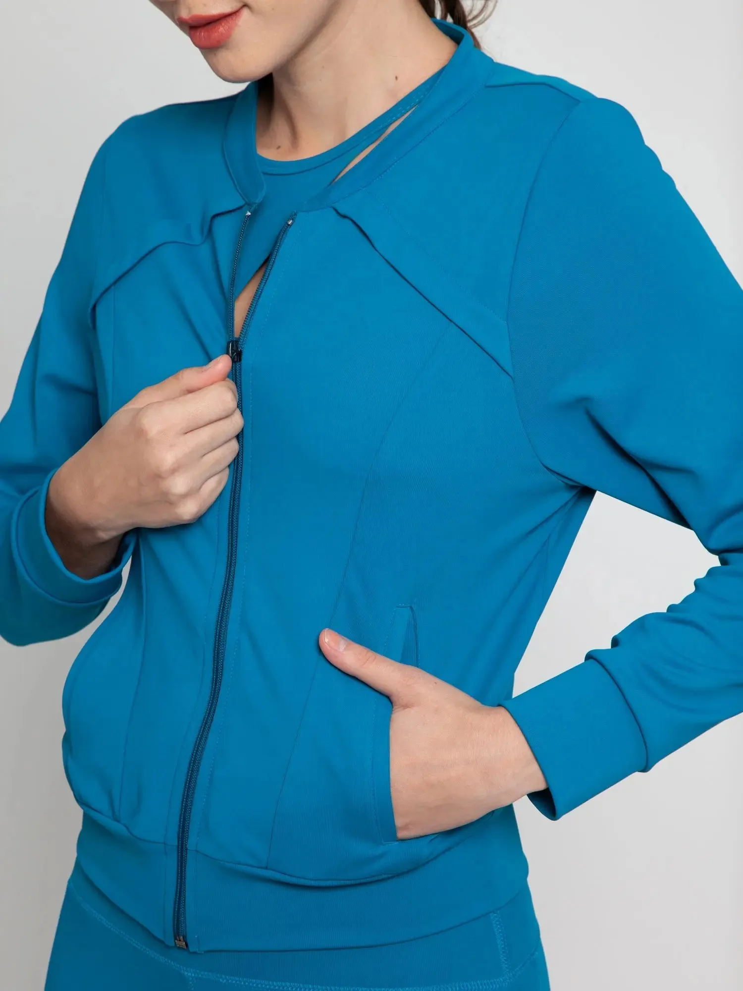 Wave Blue Shape Active Jacket