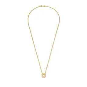 Yellow Gold Mainly Men Prime Pendant with White Diamonds